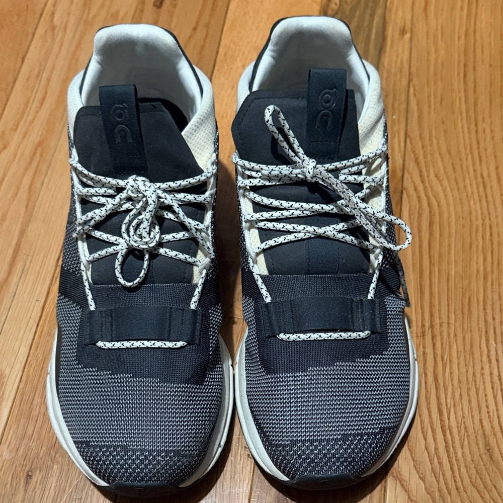On Running Blue and Gray Athletic Shoes